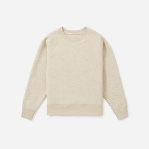 Everlane ReNew Fleece Raglan Sweatshirt in Oat